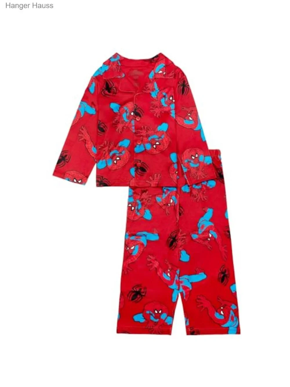 Boys 2-Piece Loose-Fit Button Down Pajama Set, Soft & Cute